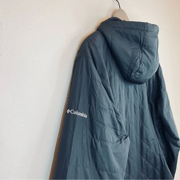 Columbia Plus Size Quilted Hood Puffer Women’s Black Jacket Size 3X NWT